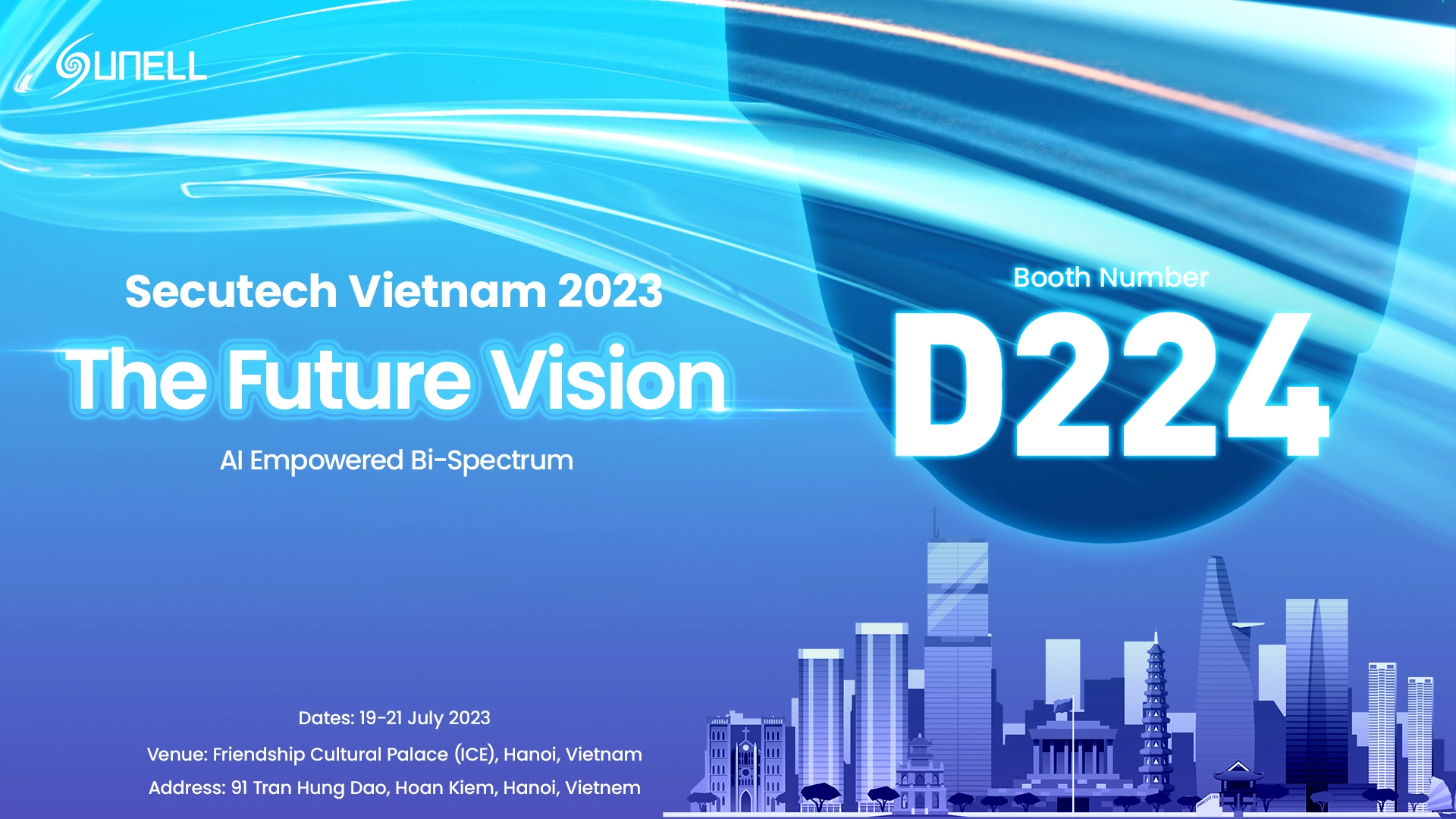 Sunellは、Secutech Vietnam 2023展で新製品を展示します